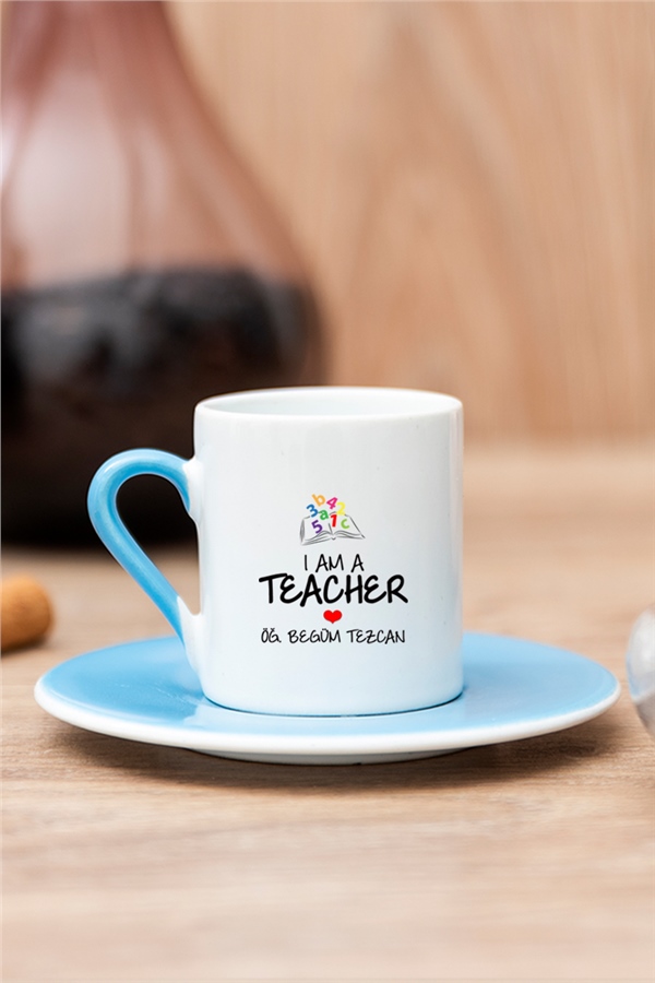 Öğretmen Renkli Türk Kahvesi Fincanı