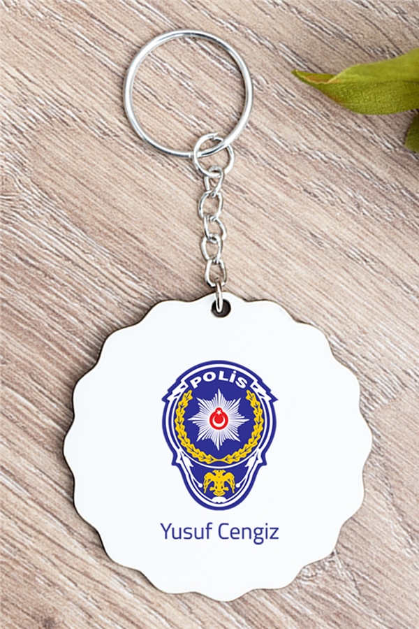 Polis Logolu Anahtarlık