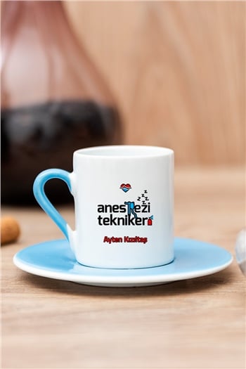 Anestezi Teknikeri Renkli Türk Kahvesi Fincanı