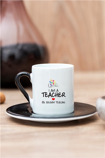 Öğretmen Renkli Türk Kahvesi Fincanı