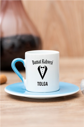 Smokin Tasarım Damat Renkli Türk Kahvesi Fincanı