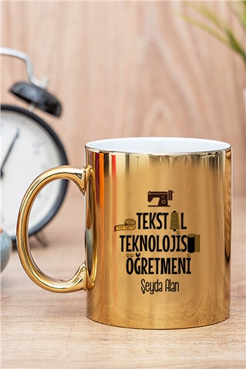 Tekstil Teknolojisi Öğretmeni Gold - Silver Kupa Bardak